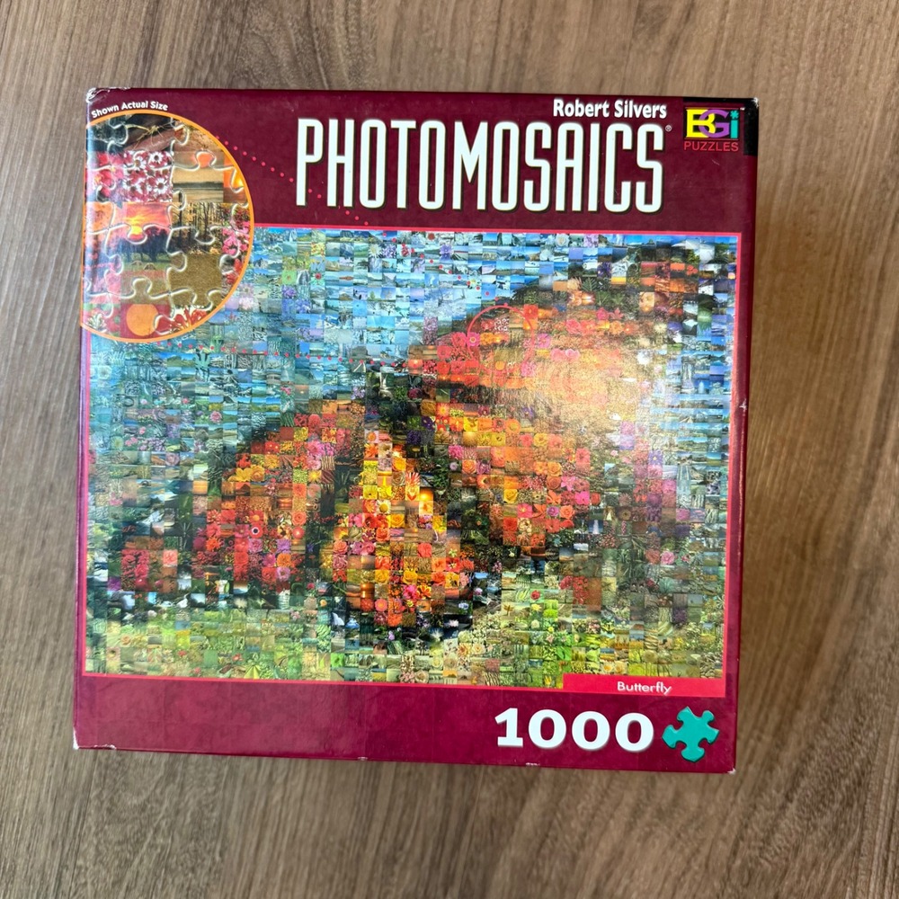 Buffalo Games Robert Silvers Photomosaics Butterfly Jigsaw Puzzle 1000 Piece